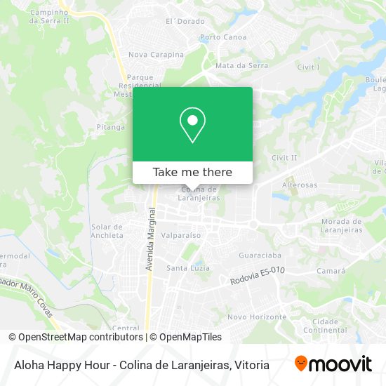 Aloha Happy Hour - Colina de Laranjeiras map