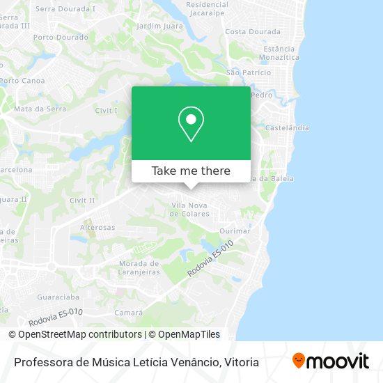 Professora de Música Letícia Venâncio map