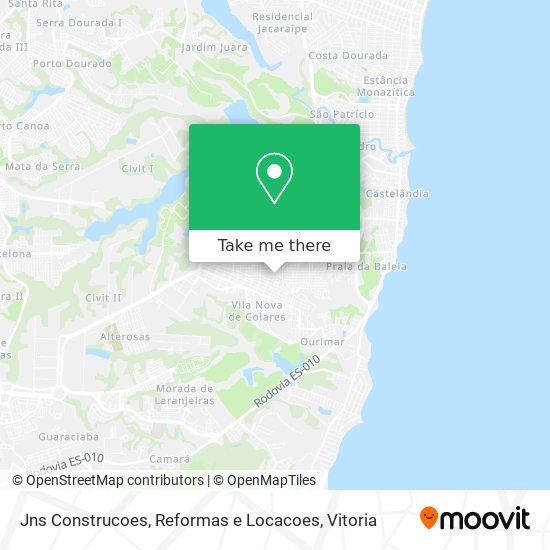 Jns Construcoes, Reformas e Locacoes map