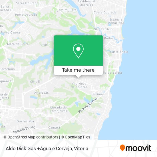 Aldo Disk Gás +Água e Cerveja map