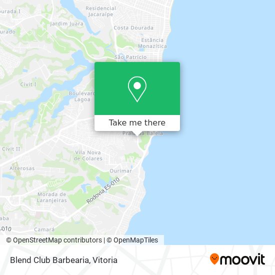 Blend Club Barbearia map