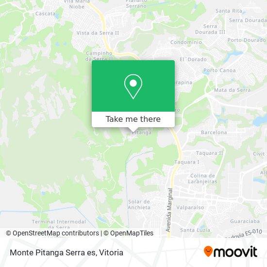 Monte Pitanga Serra es map