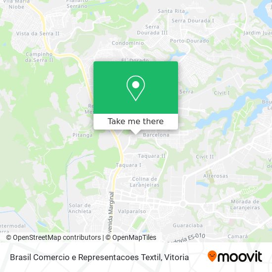 Brasil Comercio e Representacoes Textil map