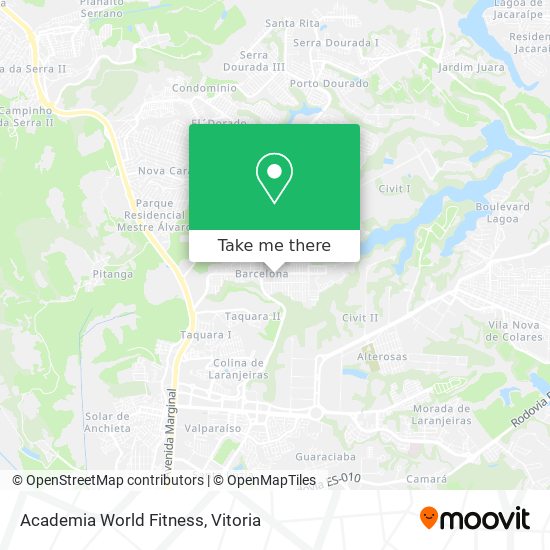 Academia World Fitness map