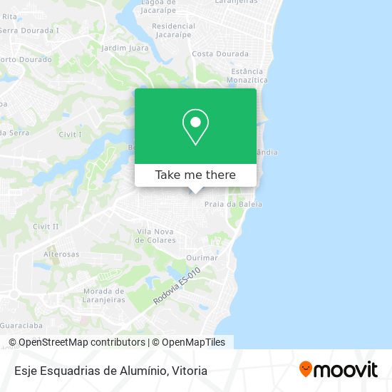 Esje Esquadrias de Alumínio map