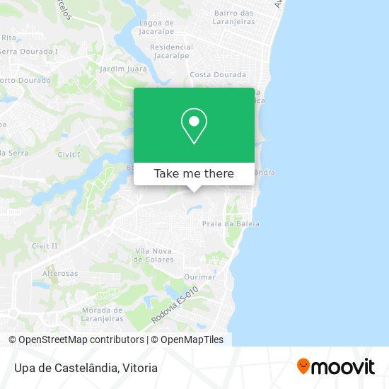 Upa de Castelândia map