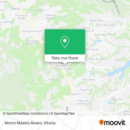 Morro Mestre Álvaro map