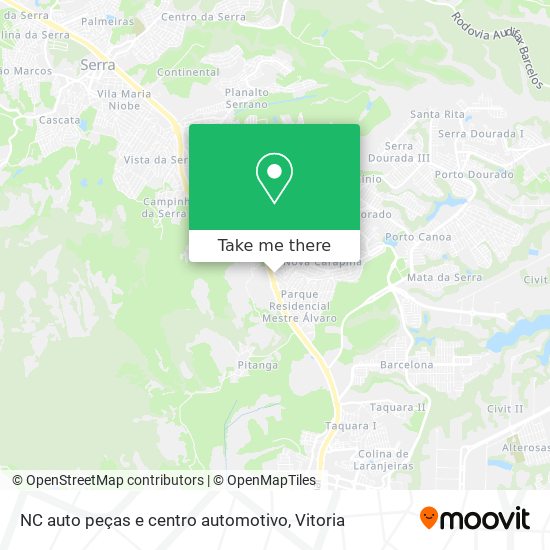 NC auto peças e centro automotivo map