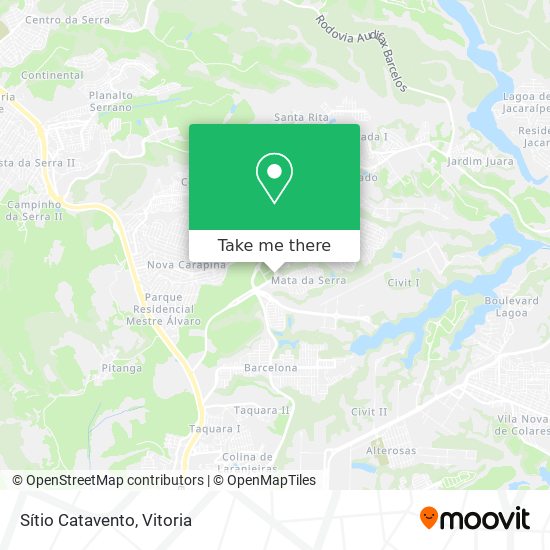 Sítio Catavento map