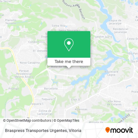 Braspress Transportes Urgentes map