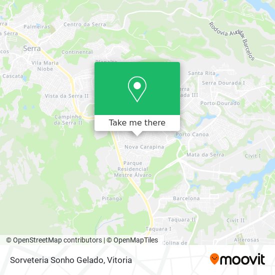 Sorveteria Sonho Gelado map