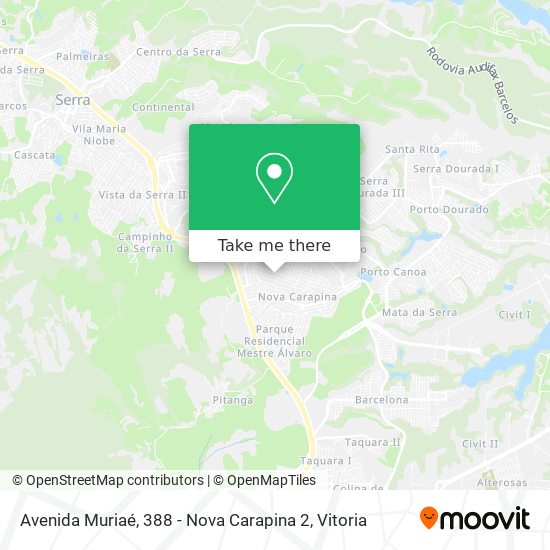 Avenida Muriaé, 388 - Nova Carapina 2 map