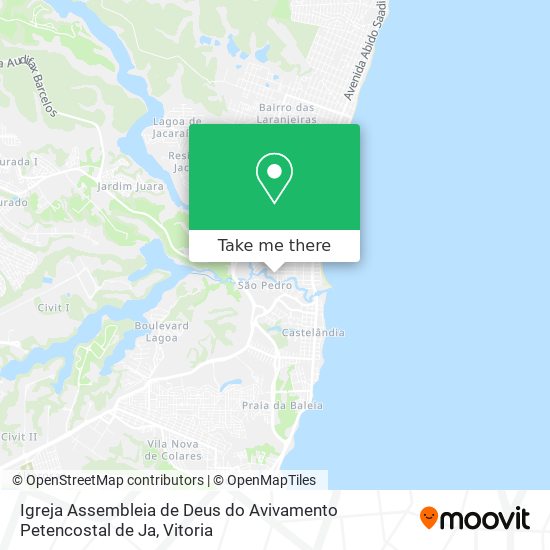 Igreja Assembleia de Deus do Avivamento Petencostal de Ja map