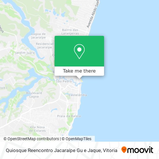 Quiosque Reencontro Jacaraípe Gu e Jaque map
