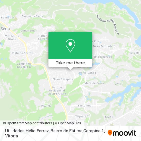 Utilidades Hélio Ferraz, Bairro de Fátima,Carapina 1 map