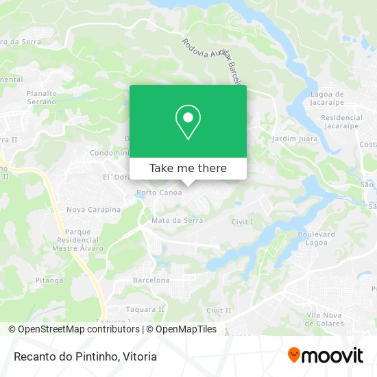 Recanto do Pintinho map