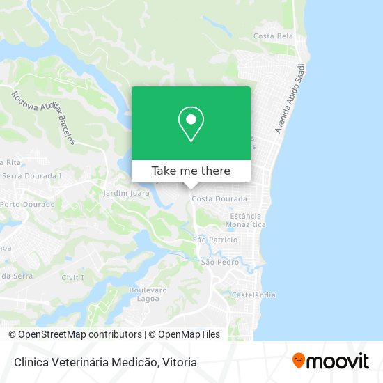 Clinica Veterinária Medicão map