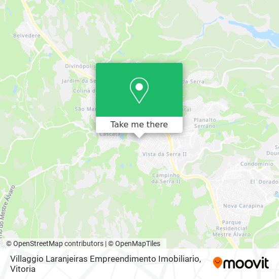 Mapa Villaggio Laranjeiras Empreendimento Imobiliario