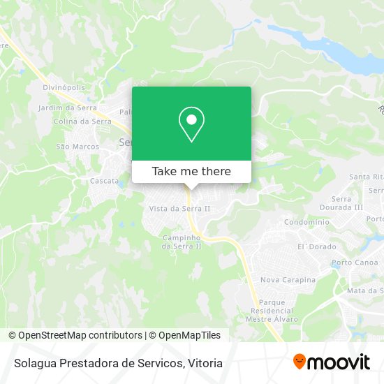 Solagua Prestadora de Servicos map