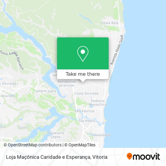 Loja Maçônica Caridade e Esperança map