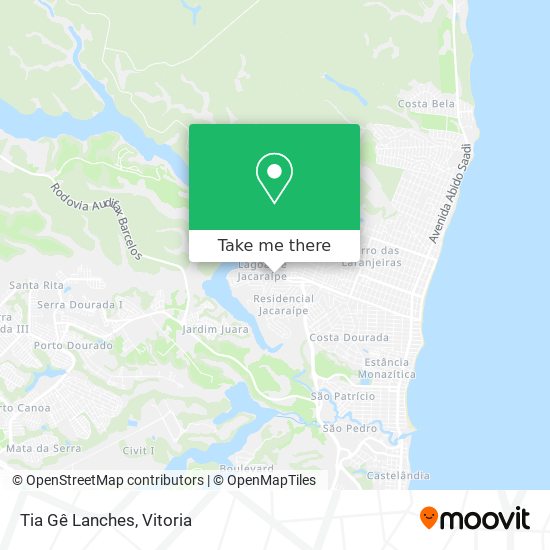 Tia Gê Lanches map