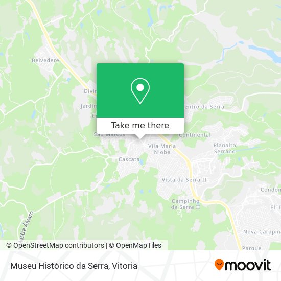 Mapa Museu Histórico da Serra
