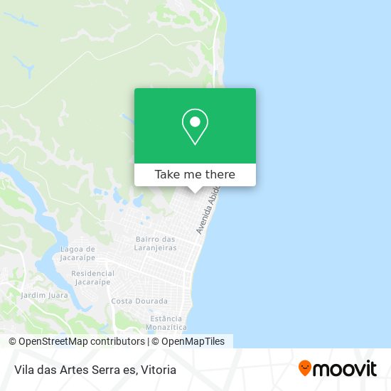 Vila das Artes Serra es map