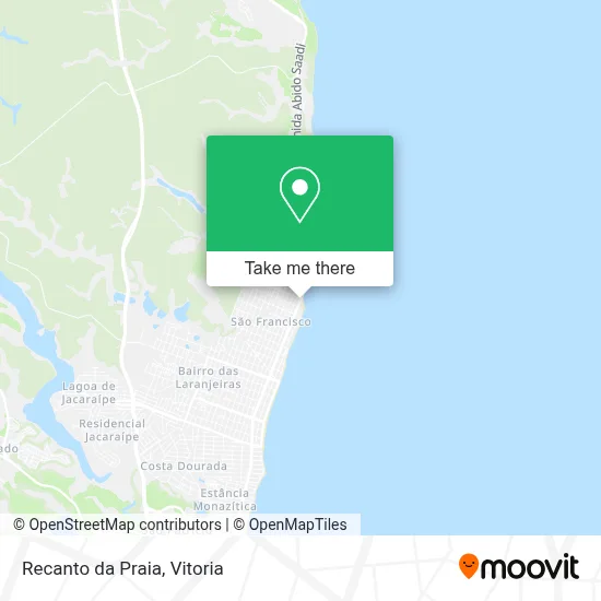 Recanto da Praia map