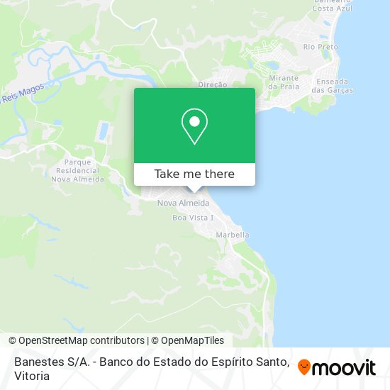 Banestes S / A. - Banco do Estado do Espírito Santo map
