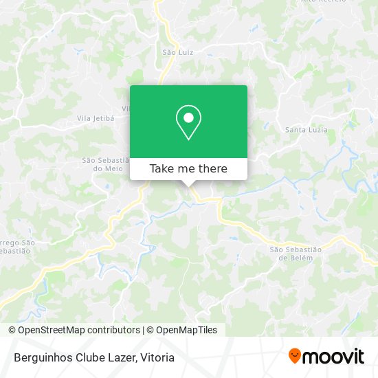 Berguinhos Clube Lazer map