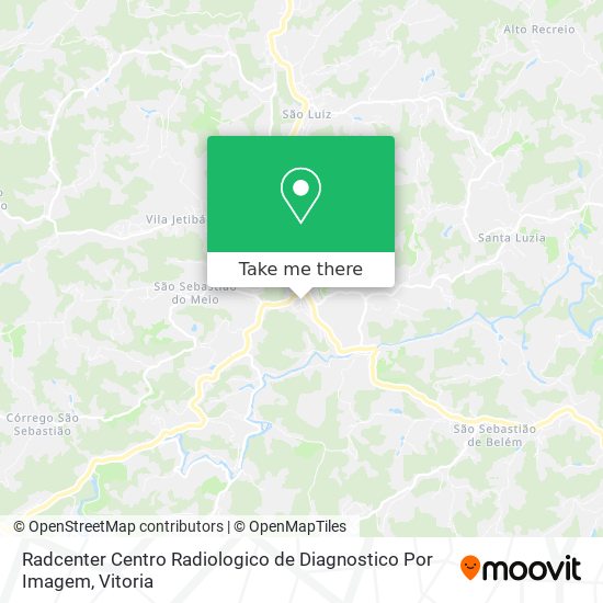 Radcenter Centro Radiologico de Diagnostico Por Imagem map