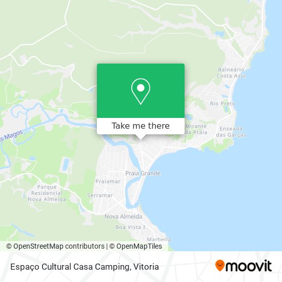 Espaço Cultural Casa Camping map