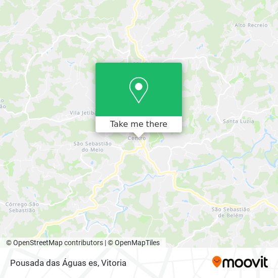 Pousada das Águas es map
