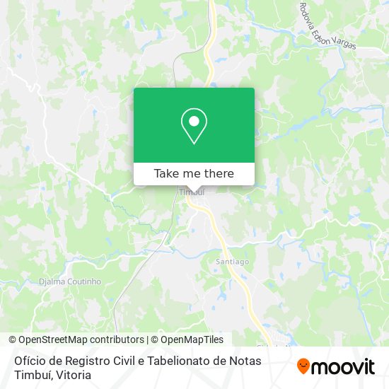 Ofício de Registro Civil e Tabelionato de Notas Timbuí map