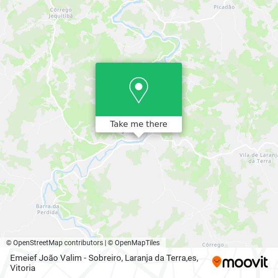 Emeief João Valim - Sobreiro, Laranja da Terra,es map