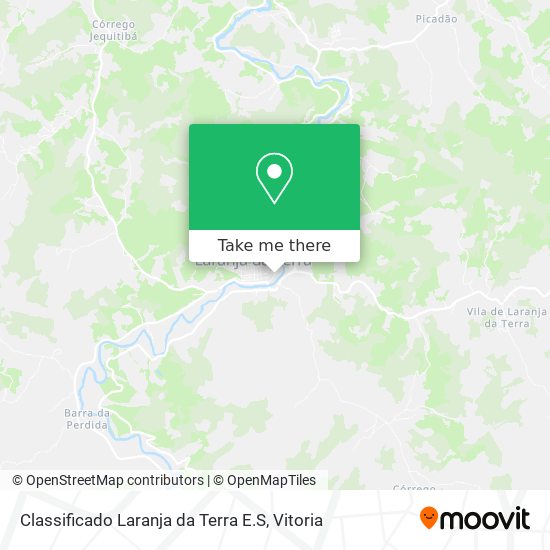Classificado Laranja da Terra E.S map