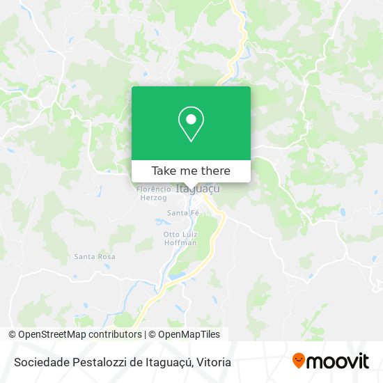 Sociedade Pestalozzi de Itaguaçú map