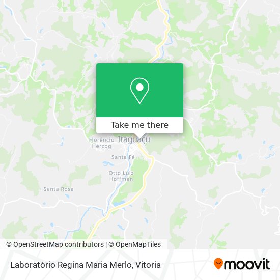 Laboratório Regina Maria Merlo map