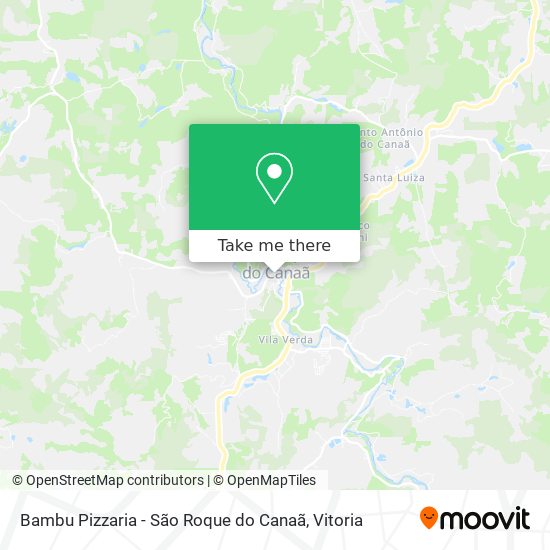 Bambu Pizzaria - São Roque do Canaã map
