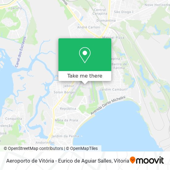 Aeroporto de Vitória - Eurico de Aguiar Salles map