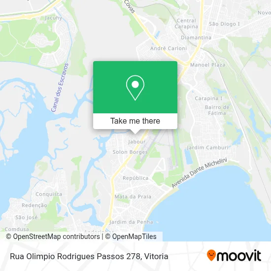 Rua Olimpio Rodrigues Passos 278 map
