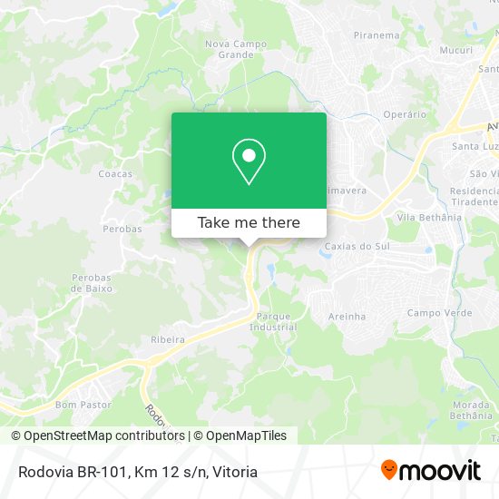 Rodovia BR-101, Km 12 s/n map