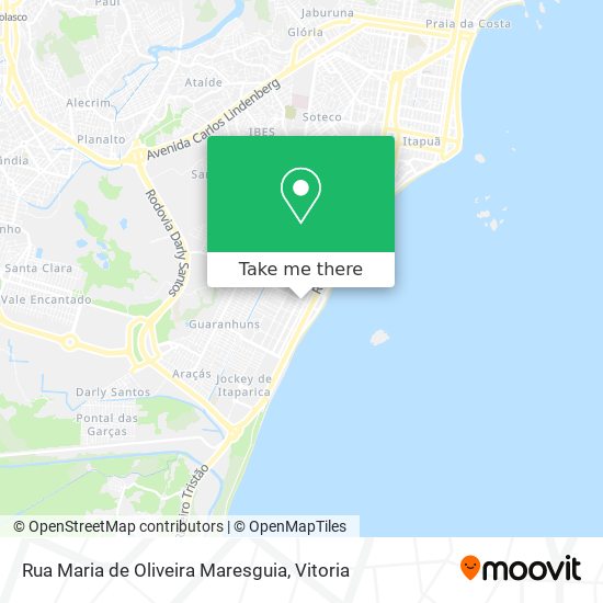 Mapa Rua Maria de Oliveira Maresguia