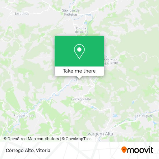 Córrego Alto map