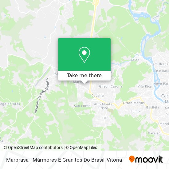 Marbrasa - Mármores E Granitos Do Brasil map