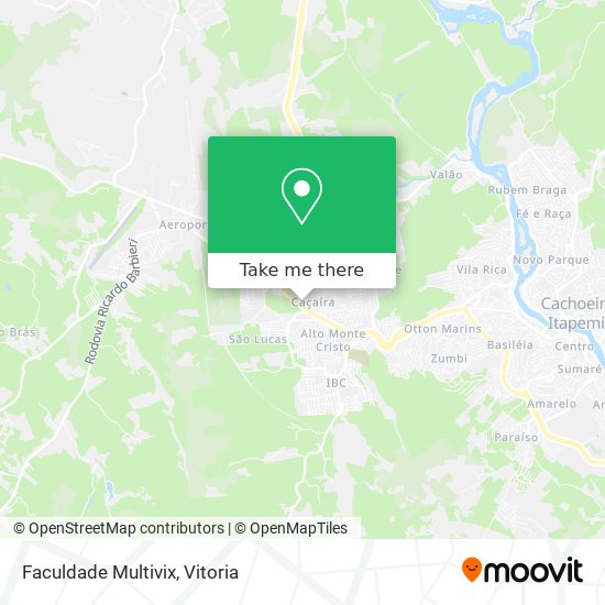 Faculdade Multivix map