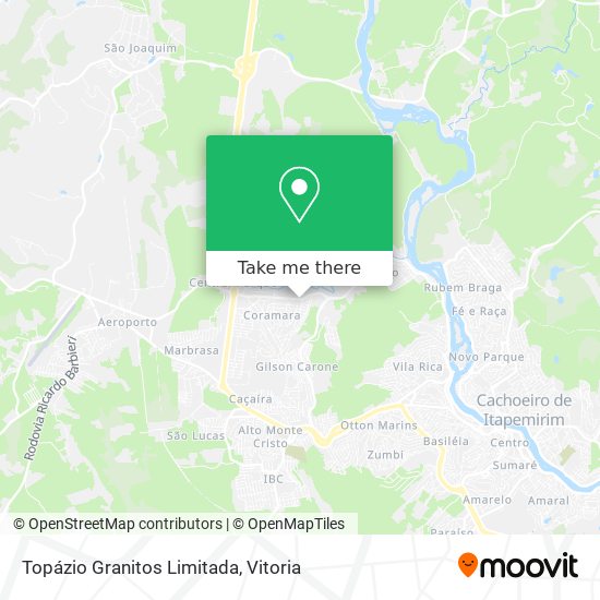 Topázio Granitos Limitada map