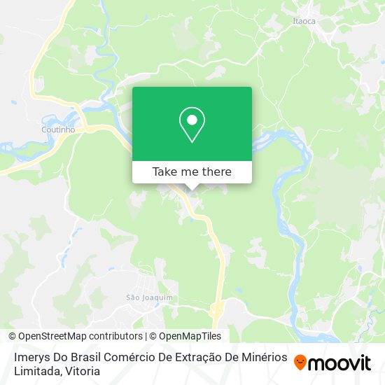 Imerys Do Brasil Comércio De Extração De Minérios Limitada map
