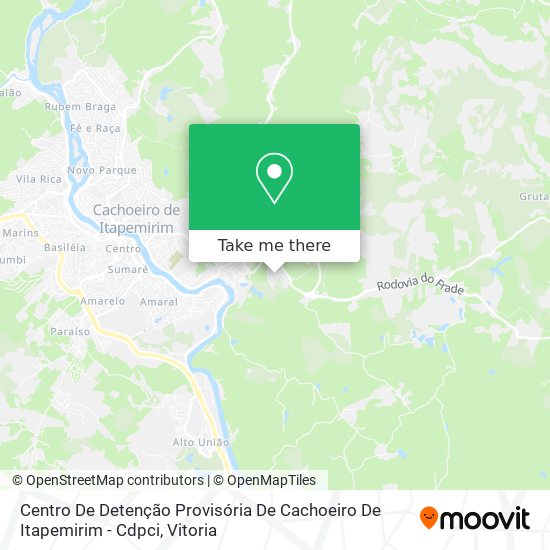 Centro De Detenção Provisória De Cachoeiro De Itapemirim - Cdpci map