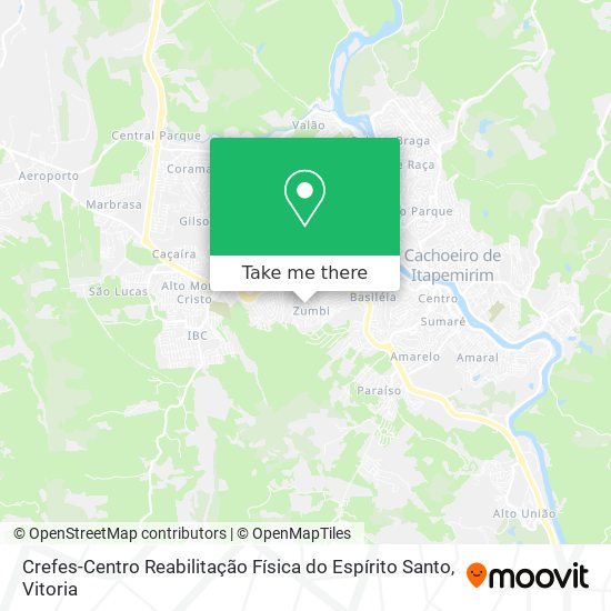 Crefes-Centro Reabilitação Física do Espírito Santo map